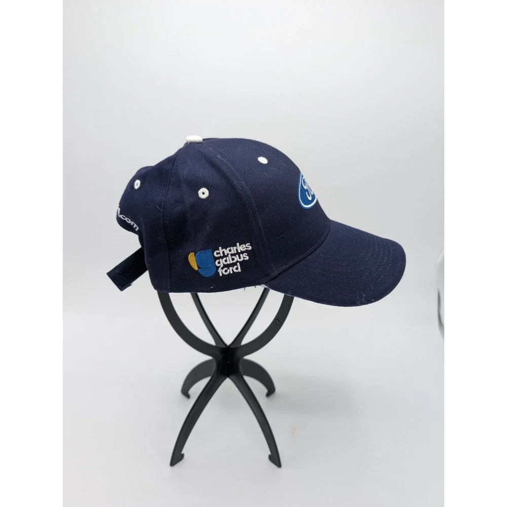 Ford Strapback Hat, Charles Gabus Ford Dealer, Navy Blue 100% Cotton Cap